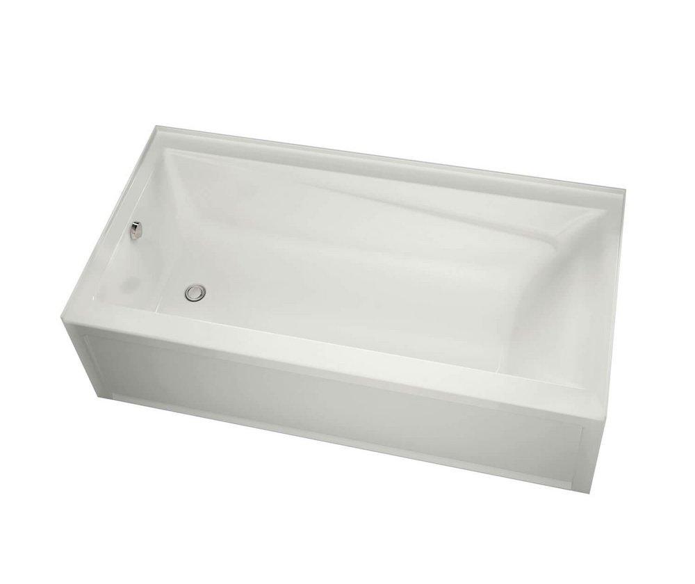 MAAX White 59-3/4 x 32 in. Combo Alcove Bathtub Right Drain 
