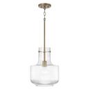 100W 1-Light Medium E-26 Incandescent Pendant in Aged Brass