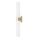 100W 2-Light 29 in. Wall Sconce in Soft Gold