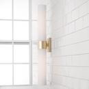 Capital Lighting Soft Gold 100W 2-Light 29 in. Wall Sconce 