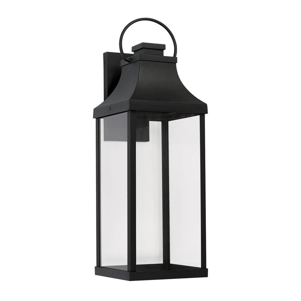 Capital Lighting Black 7W 1-Light 27 in. Outdoor Wall Sconce 