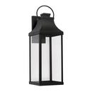 7W 1-Light 27 in. Outdoor Wall Sconce in Black
