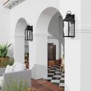 Capital Lighting Black 7W 1-Light 27 in. Outdoor Wall Sconce 