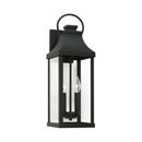 120W 2-Light 20-3/4 in. Black Outdoor Wall Sconce