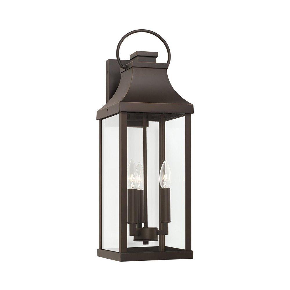 Capital Lighting Oiled Bronze 60W 3-Light 24 in. Outdoor Wall Sconce 