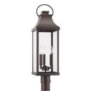 Capital Lighting Oiled Bronze 26-3/4 x 8 in. 60W 3-Light Incandescent Outdoor Post Lantern 