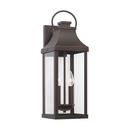 60W 2-Light 20-3/4 in. Outdoor Wall Sconce in Oiled Bronze