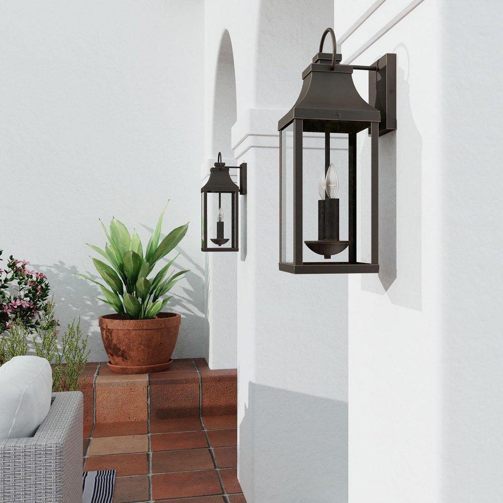 Capital Lighting Oiled Bronze 60W 2-Light 20-3/4 in. Outdoor Wall Sconce 