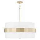 100W 1-Light Medium E-26 Incandescent Pendant in Soft Gold