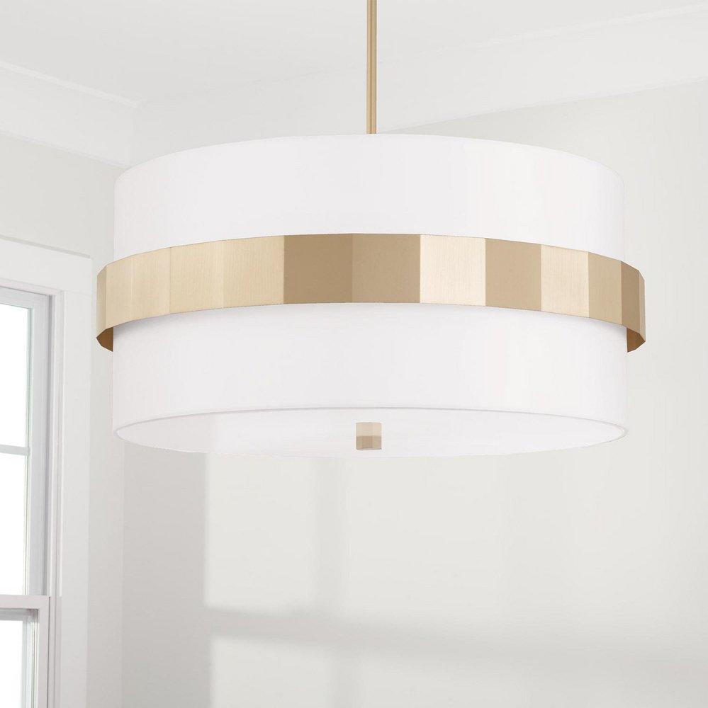 Capital Lighting Soft Gold 100W 4-Light Medium E-26 Incandescent Pendant Light 