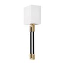 Capital Lighting Aged Brass/Black 60W 1-Light 19 in. Wall Sconce 