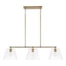 100W 3-Light Medium E-26 Incandescent Pendant in Aged Brass