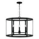 Capital Lighting Black Iron 60W 4-Light Candelabra E-12 Incandescent Pendant 