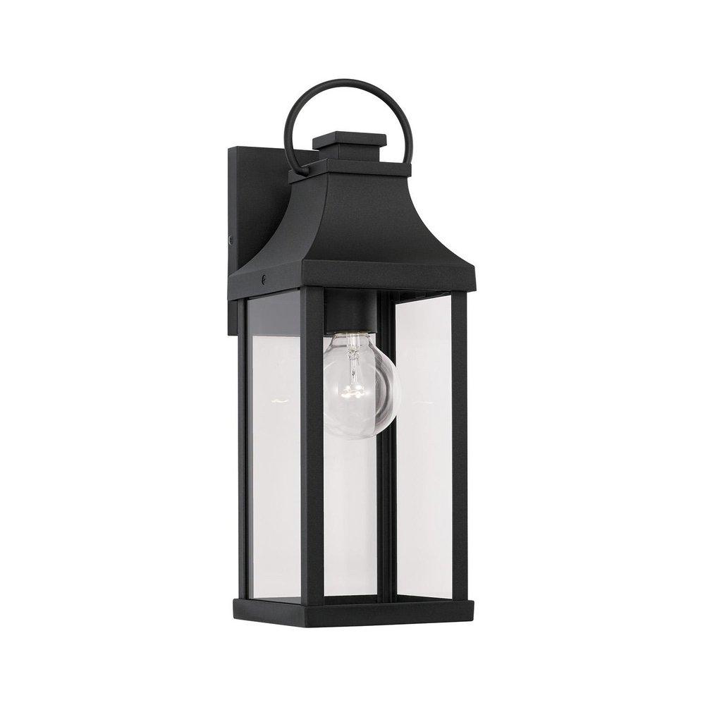 Capital Lighting Black 100W 1-Light 17-1/4 in. Outdoor Wall Sconce 