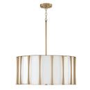 100W 4-Light Medium E-26 Incandescent Pendant in Matte Brass