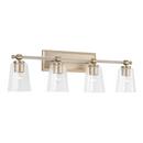 100W 4-Light Medium E-26 Vanity Fixture in Brushed Champagne Gold
