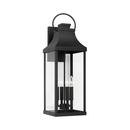 60W 4-Light 27 in. Wall Sconce in Black