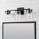 HomePlace by Capital Lighting Matte Black 100W 3-Light Medium E-26 Vanity Fixture 
