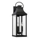 60W 3-Light 24 in. Black Outdoor Wall Sconce