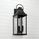 Capital Lighting Black 60W 3-Light 24 in. Outdoor Wall Sconce 