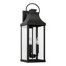 Capital Lighting Black 60W 3-Light 24 in. Outdoor Wall Sconce 