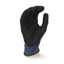 Radians Black 18G Touchscreen Cut Level A4 FDG Palm Coated Gloves 