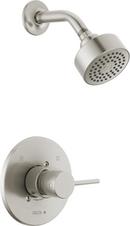 One Handle Single Function Shower Faucet in Stainless (Trim Only)