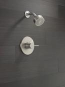 One Handle Single Function Shower Faucet in Stainless (Trim Only) 