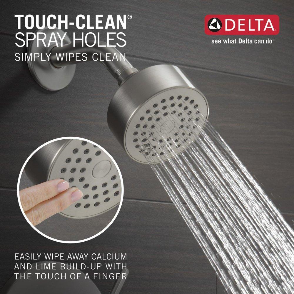One Handle Single Function Shower Faucet in Stainless (Trim Only) 