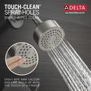 One Handle Single Function Shower Faucet in Stainless (Trim Only) 