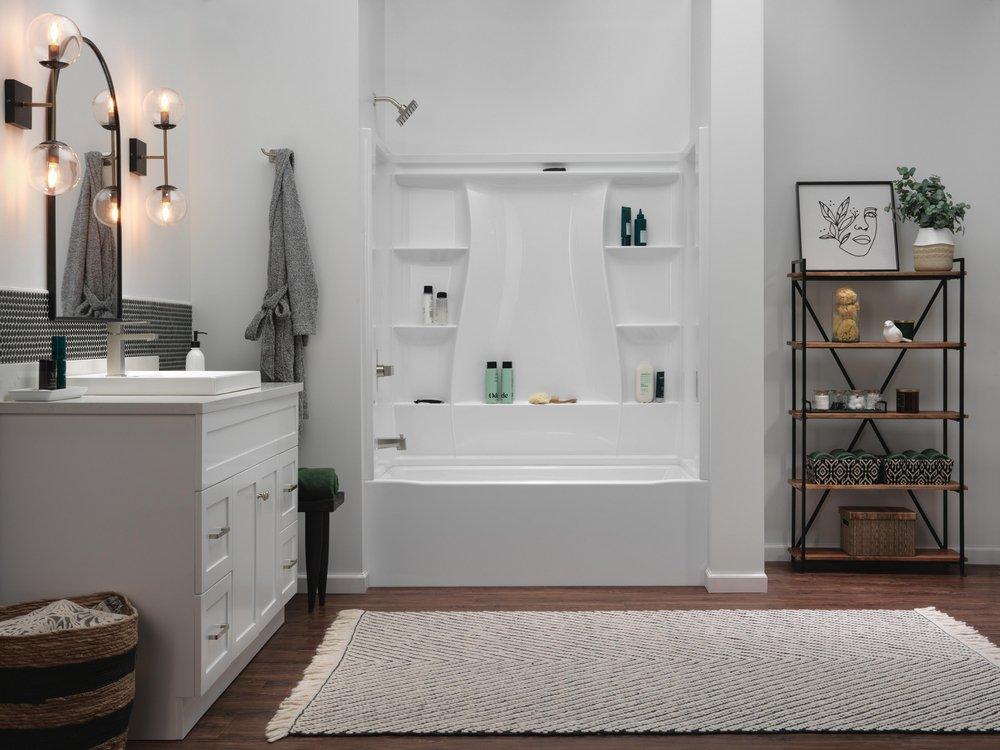 One Handle Single Function Bathtub & Shower Faucet in Chrome (Trim Only) 