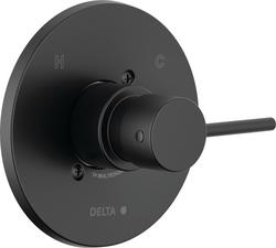 Single Handle Pressure Balancing Valve Trim in Matte Black