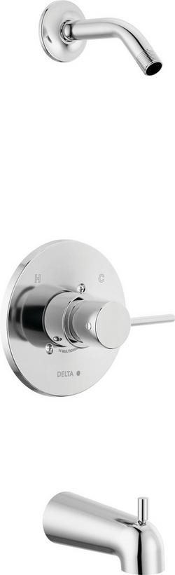 Single Handle Bathtub & Shower Faucet in Chrome (Trim Only) (Showerhead Sold Separately)