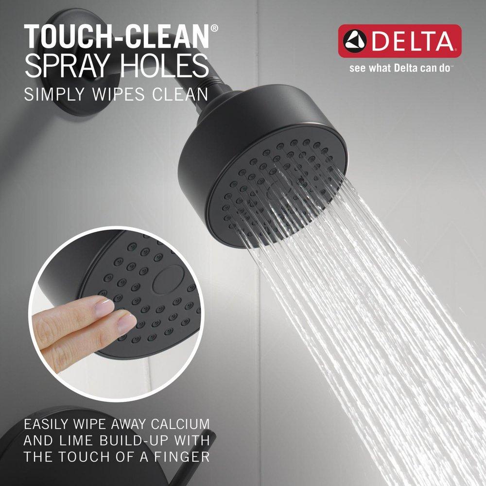 One Handle Single Function Shower Faucet in Matte Black (Trim Only) 