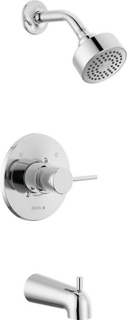 One Handle Single Function Bathtub & Shower Faucet in Chrome (Trim Only)