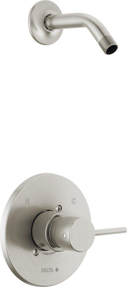 Single Handle Shower Faucet in Stainless (Trim Only) (Showerhead Sold Separately) 