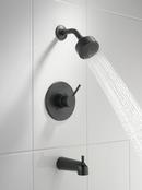 One Handle Single Function Bathtub & Shower Faucet in Matte Black (Trim Only) 