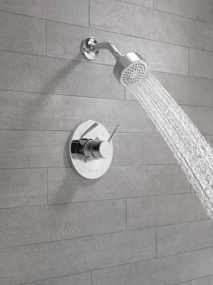 One Handle Single Function Shower Faucet in Chrome (Trim Only) 