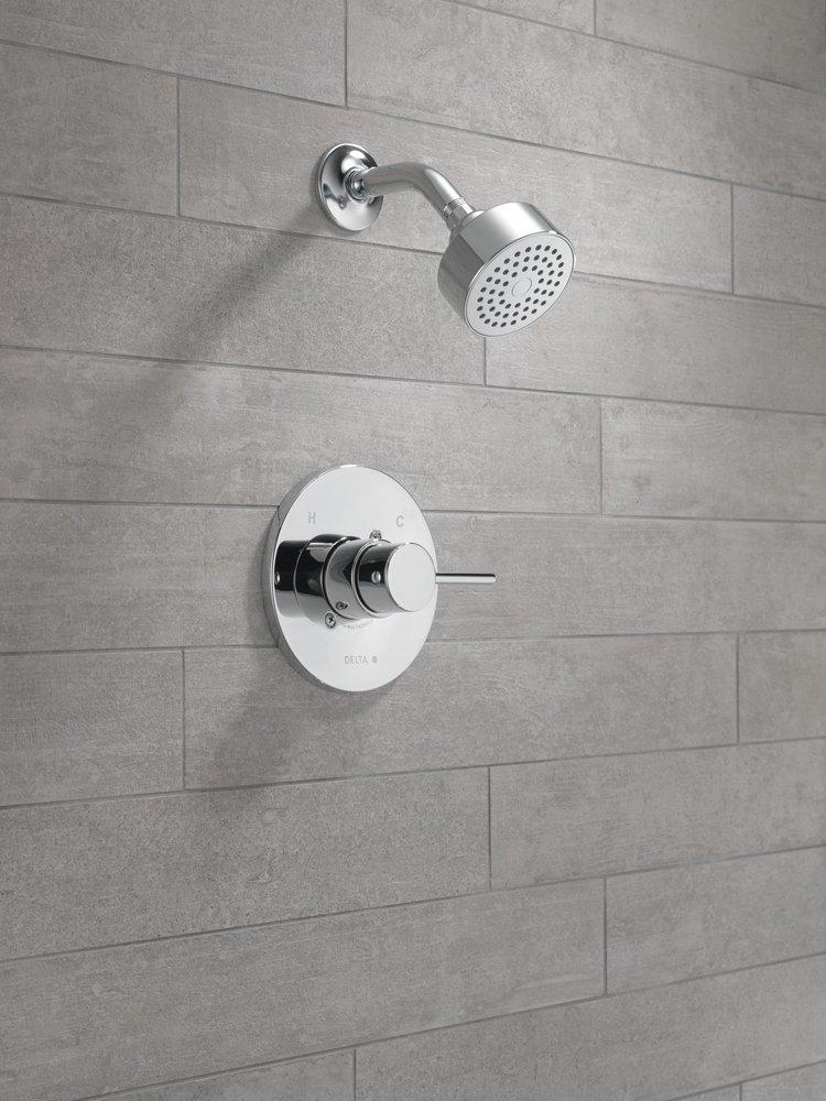 One Handle Single Function Shower Faucet in Chrome (Trim Only) 