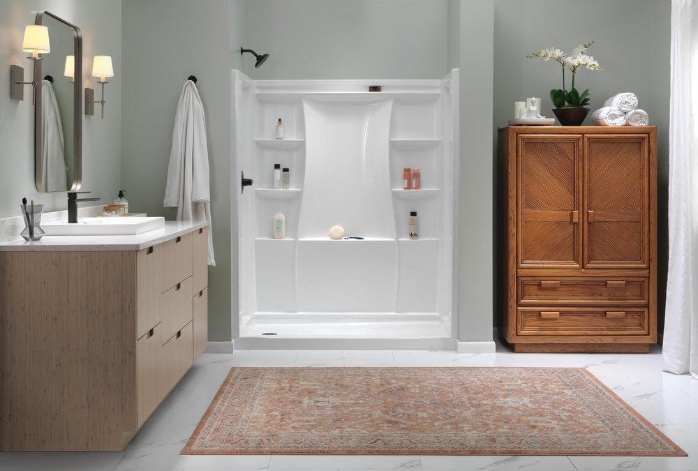 One Handle Single Function Shower Faucet in Matte Black 