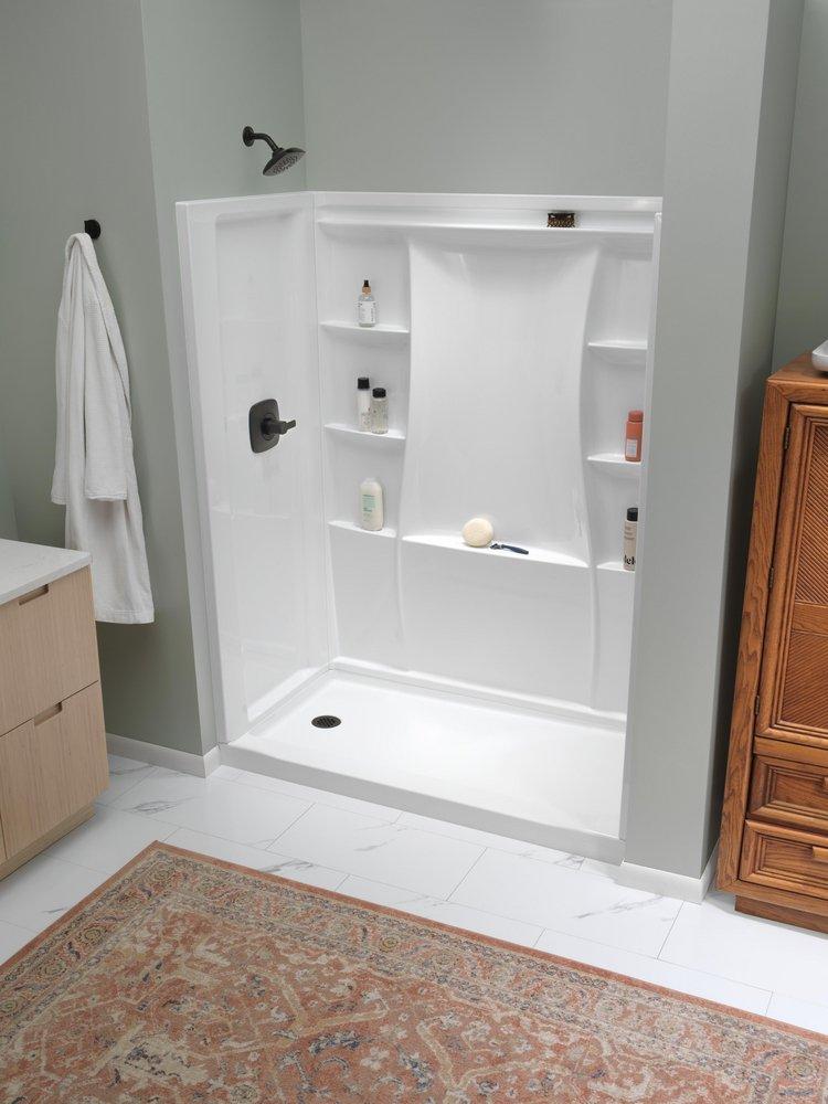 One Handle Single Function Shower Faucet in Matte Black 