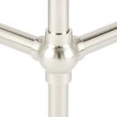 24 x 19 in. Console Bathroom Sink with Brass Stand in Brushed Nickel 