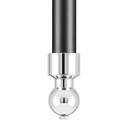 30 CONSOLE SINK WITH BRASS STAND BLACK AND CHROME 