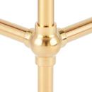 24 x 19 in. Console Bathroom Sink with Brass Stand in Brushed Gold 