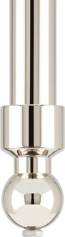 30 x 22 in. Console Bathroom Sink with Brass Stand in Polished Nickel 