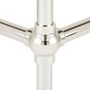 30 x 22 in. Console Bathroom Sink with Brass Stand in Polished Nickel 