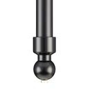 24 x 19 in. Console Bathroom Sink with Brass Stand in Matte Black 