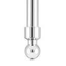 24 x 19 in. Console Bathroom Sink with Brass Stand in Chrome 