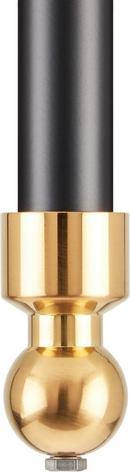 30 x 22 in. Console Bathroom Sink with Brass Stand in Black and Gold 