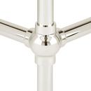 24 x 19 in. Console Bathroom Sink with Brass Stand in Polished Nickel 